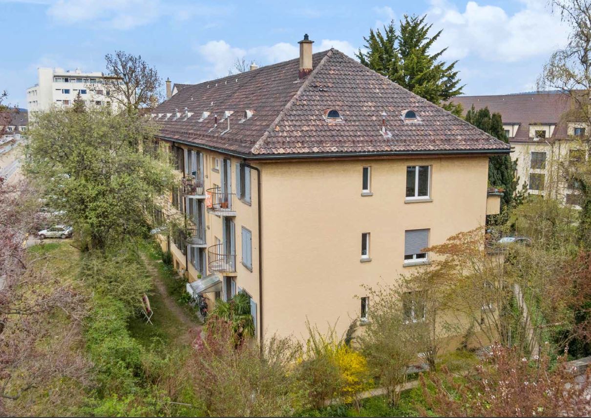 Kalchbühlstrasse 92 erhöhte Aufnahme der Südwest Ansicht