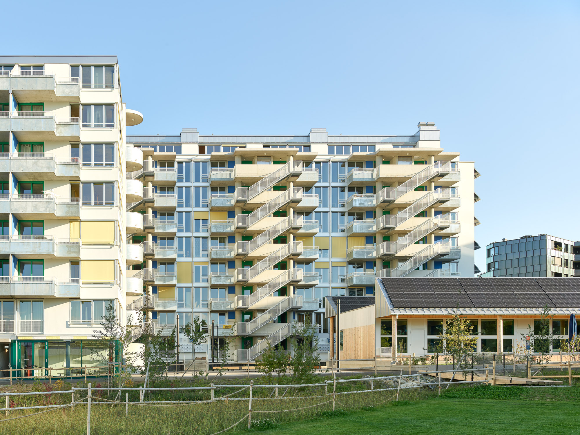 Siedlung Hofwiesenstrasse Ansicht Hofseite